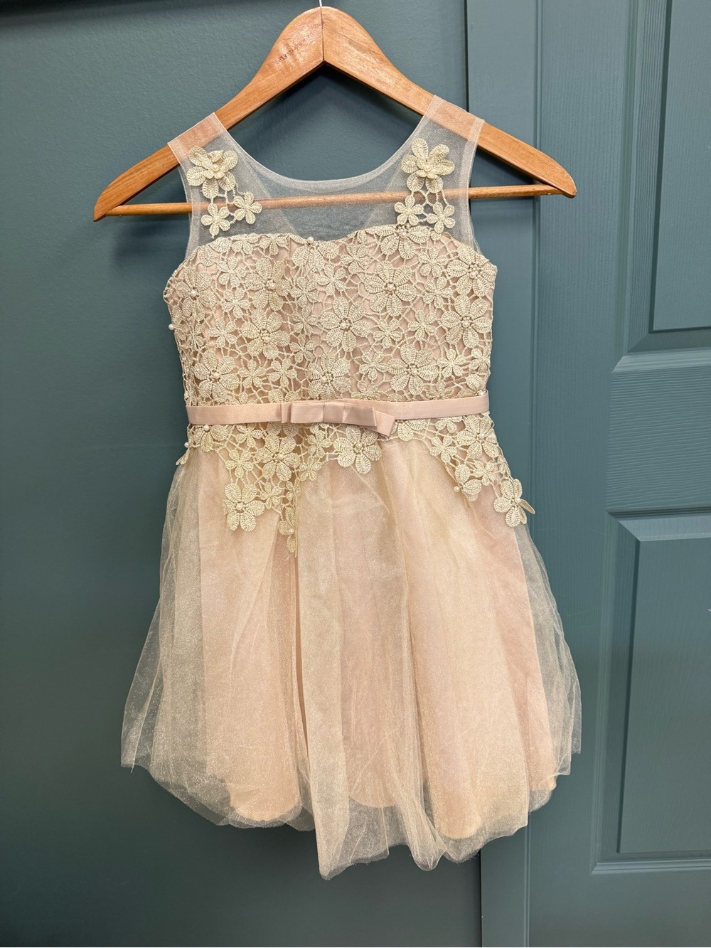 Trish Scully lace tulle dress